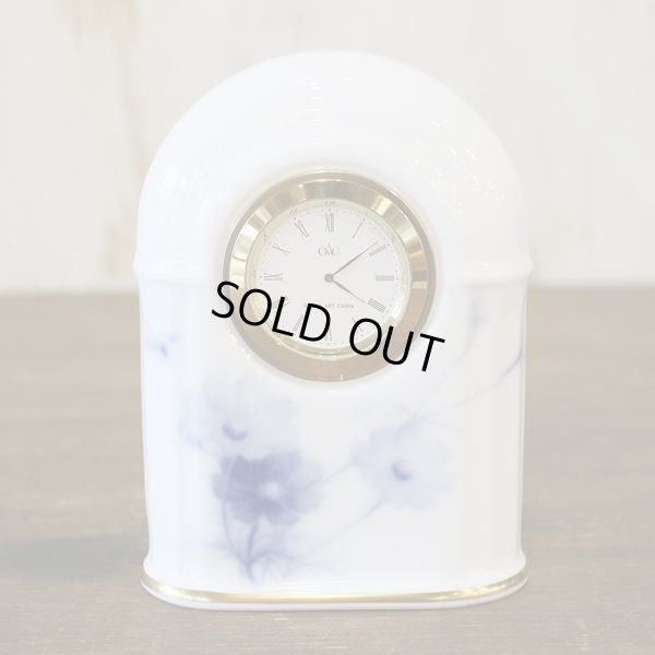 画像2: 大倉陶園　置き時計　青いコスモス　ユーズド美品