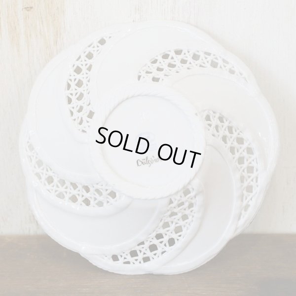 画像5: ルーマニア　SUMI　Porcelain　Manufactory　透かし皿　花柄　ハンドペイント　展示品