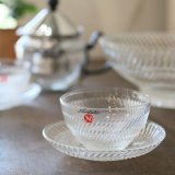 ノリタケクリスタル　ガラス　冷茶カップ＆ソーサー　未使用品（ホ2808）