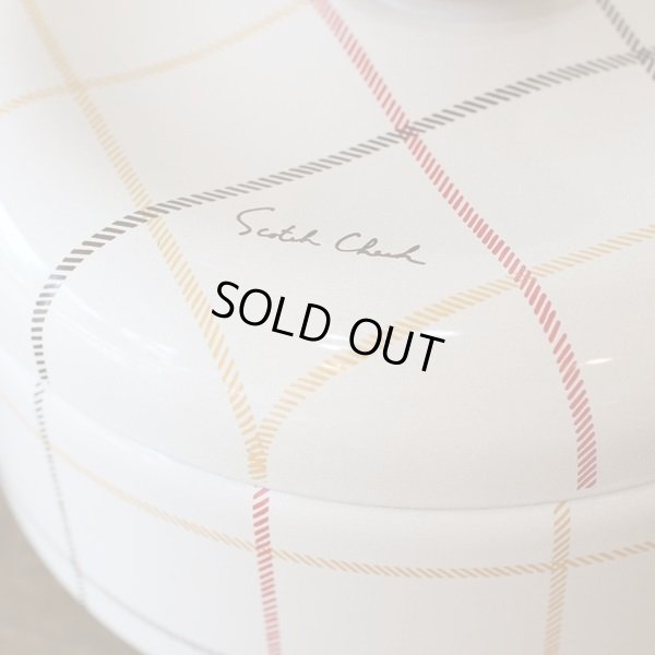 画像3: エジリー　ホーロー両手鍋　スコッチチェック　未使用品