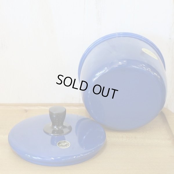 画像5: タチバナ　K&Y　ホーローキャニスター/小物入れ　青　未使用品（ミ2838）