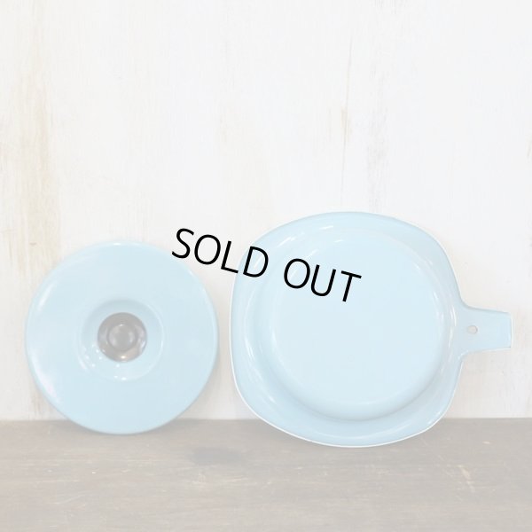 画像6: エナ・ロマン　カッセロール/ホーロー片手鍋　1人用鍋　ブルー　未使用品（た2839）