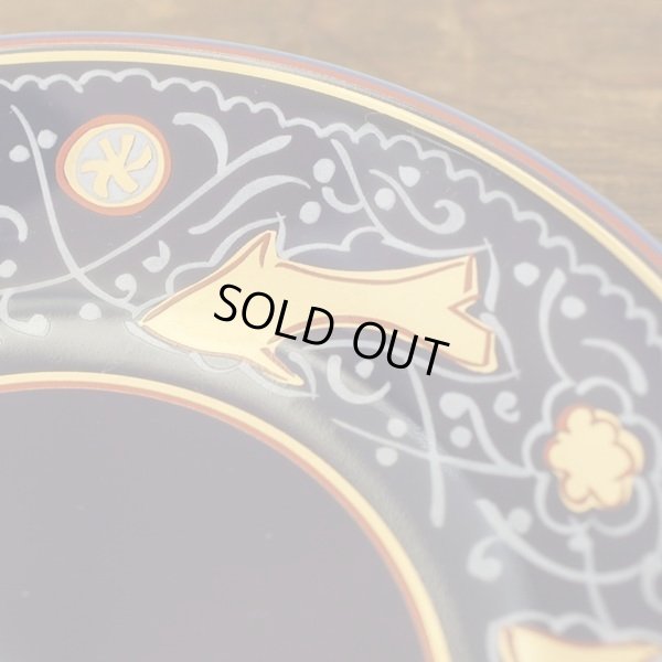 画像10: 幸兵衛窯　コーヒーカップ＆ソーサー　ペアセット　金彩　白＆瑠璃　未使用品