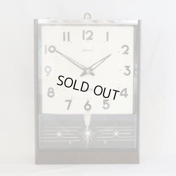 画像2: SEIKOセイコー　Sonola　transistor　電池式振り子時計　煌めき柄　ユーズド品