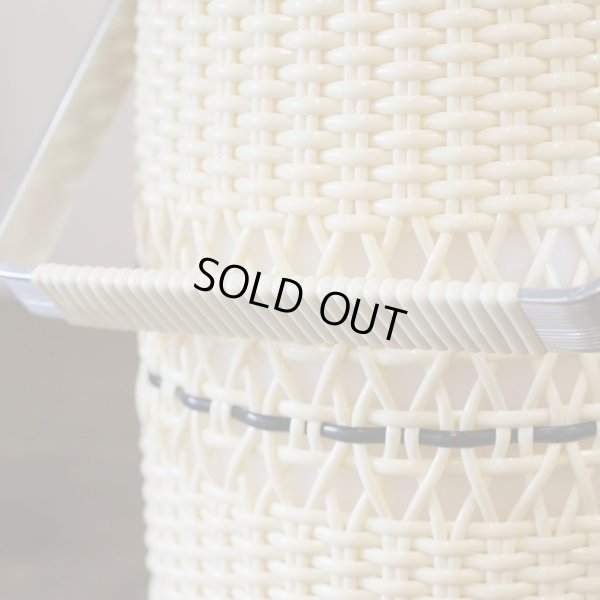 画像7: レトロ　ビニール編み　アイスペール　トング付　未使用品