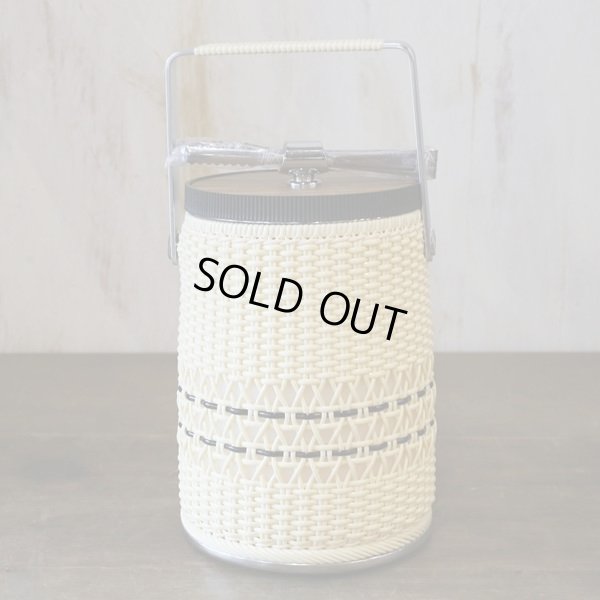 画像3: レトロ　ビニール編み　アイスペール　トング付　未使用品