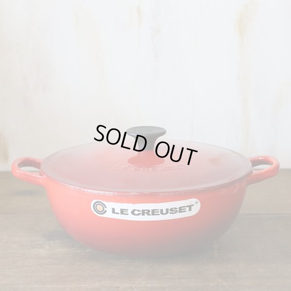 画像2: ル・クルーゼ　両手平鍋　赤　未使用品