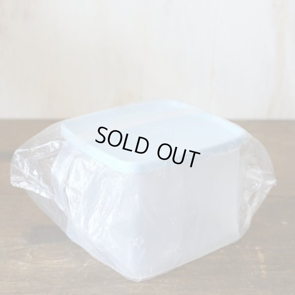 画像2: タッパーウェア　角型保存容器　蓋ブルー×クリア　未使用品（o2913）