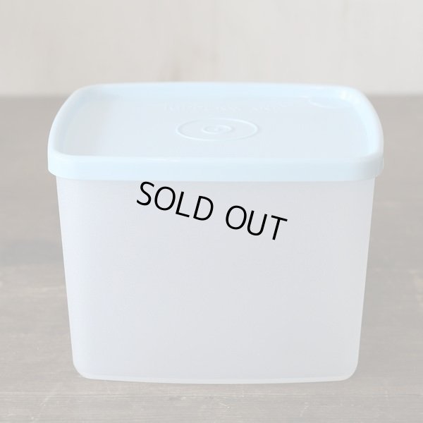 画像4: タッパーウェア　角型保存容器　蓋ブルー×クリア　未使用品（o2913）