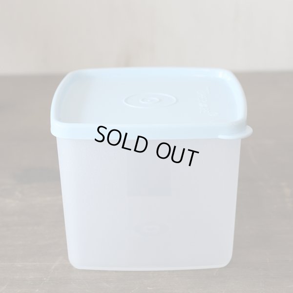 画像5: タッパーウェア　角型保存容器　蓋ブルー×クリア　未使用品（o2913）