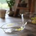 画像1: パイレックス　岩城硝子　レトロ　ガラスグラタン皿/深皿　黄小花柄　未使用品（ワ2915） (1)
