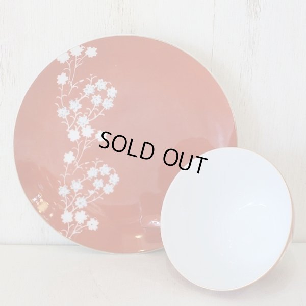 画像4: Fuji　カップ＆ソーサー　オリエンタル　赤地×花柄　ユーズド品