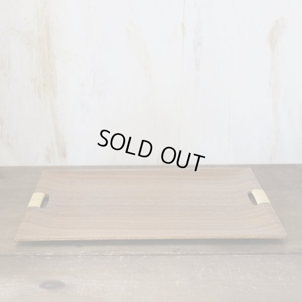 画像2: ゴールドクラフト　ウッドトレー/木製のお盆　未使用品　箱付き（箱5　2955）