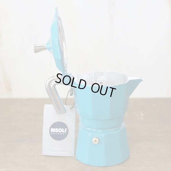 画像6: イタリア　ZARINA　RISOLI　エスプレッソメーカー　3カップ用　ブルー　RZ-3BS　未使用品　箱付き　説明書付き