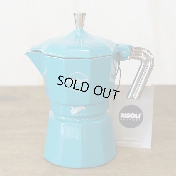 画像4: イタリア　ZARINA　RISOLI　エスプレッソメーカー　3カップ用　ブルー　RZ-3BS　未使用品　箱付き　説明書付き
