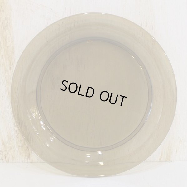 画像3: フランス　VERECO　ベレコ　ケーキソーサー/ガラス皿　ブラウン　未使用品（す3011）