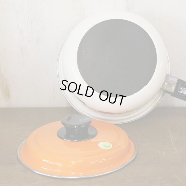 画像5: エプロンホーロー　レトロ　片手鍋　18ｃｍ　野菜ドット絵　未使用品（こ3019）