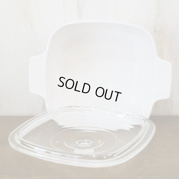 画像3: U.S.A.　コーニング　角形両手鍋/ソースパン　コーンフラワー　未使用品（み3018）