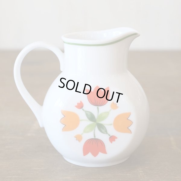 画像3: ノリタケ　レトロ　クリーマー/ミルクポット　チューリップ柄　未使用品（ケ3046）