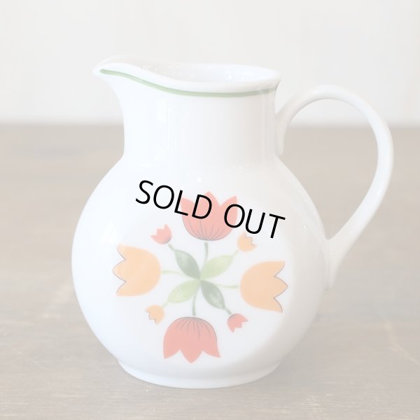 画像2: ノリタケ　レトロ　クリーマー/ミルクポット　チューリップ柄　未使用品（ケ3046）