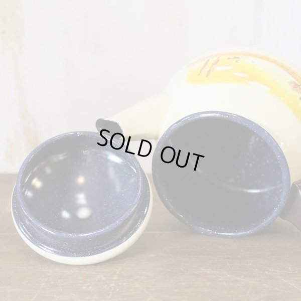 画像4: ホーローケトル　イエロー　馬車　未使用品