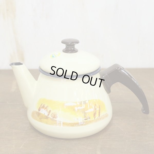 画像3: ホーローケトル　イエロー　馬車　未使用品