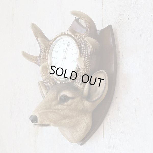 画像3: 鹿の壁掛け温度計　ユーズド品