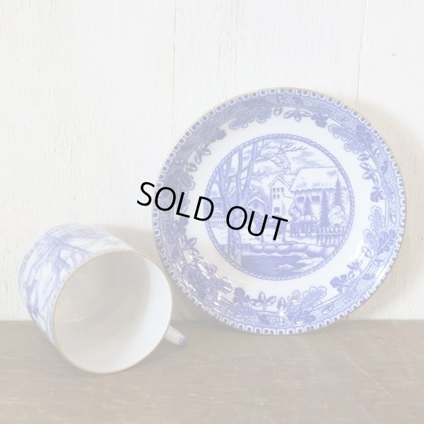 画像6: NARUMI　鳴海製陶　デミタスカップ＆ソーサー　Blue Cathay　未使用品