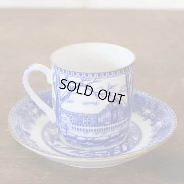 画像4: NARUMI　鳴海製陶　デミタスカップ＆ソーサー　Blue Cathay　未使用品