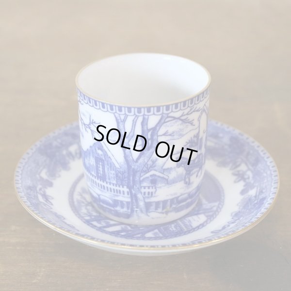 画像3: NARUMI　鳴海製陶　デミタスカップ＆ソーサー　Blue Cathay　未使用品