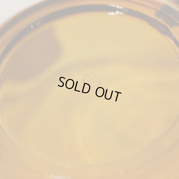 画像7: 石塚硝子　ADELEX　アデレックス　ガラスカップ＆ソーサー　アンバー　未使用品