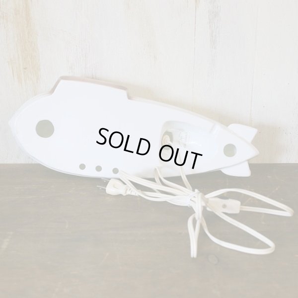 画像6: レトロ　インテリア照明　飛行船形ライト　hos International　ムードランプ　ユーズド美品（ｄ3123）