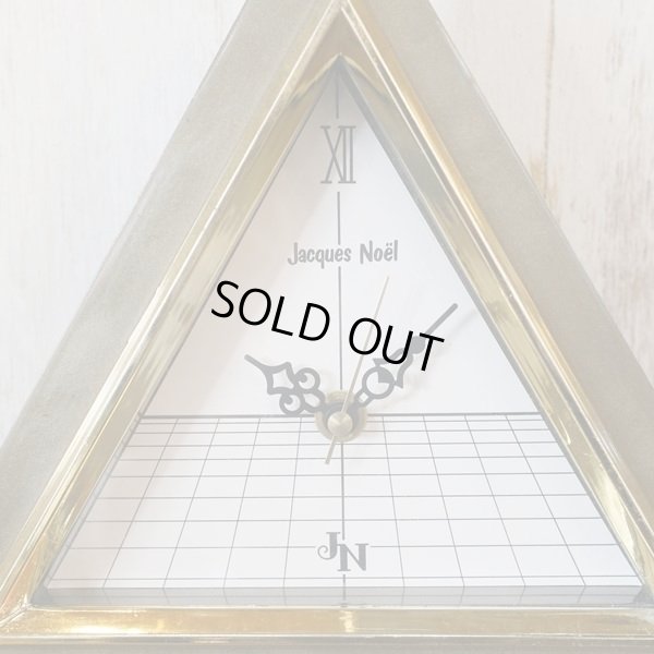 画像4: フランス　ジャック・ノエル社　ピラミッド型塗物時計　三角置き時計　振り子時計　シャディ製　未使用品
