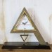 画像3: フランス　ジャック・ノエル社　ピラミッド型塗物時計　三角置き時計　振り子時計　シャディ製　未使用品