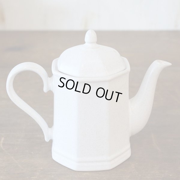 画像3: ノリタケ　ストーンウェア　ティー・コーヒーポット　白角　未使用品（箱11　3224）