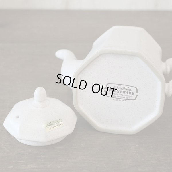 画像6: ノリタケ　ストーンウェア　ティー・コーヒーポット　白角　未使用品（箱11　3224）