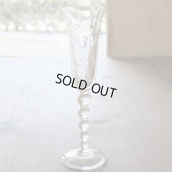 画像2: フランス　SAINT LOUIS　サン・ルイ　シャンパンフルートグラス　バブルス　未使用品