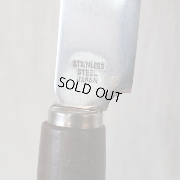 画像7: レトロ　木製チーズボード　ナイフ付　花柄　未使用品（く3270）