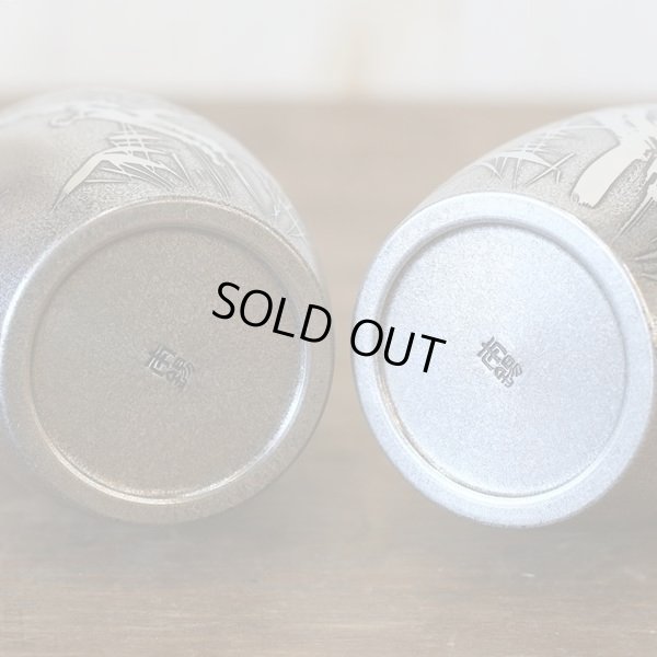 画像5: 本錫製　嘉兵衛作　酒器揃え　松竹梅　未使用品　共箱付