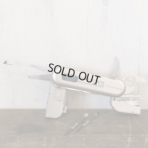 画像2: プラスコーポレーション　Factory　マルチステーショナリーツール　FA-001　46-075　シャンパンゴールド　箱付き　ユーズド美品