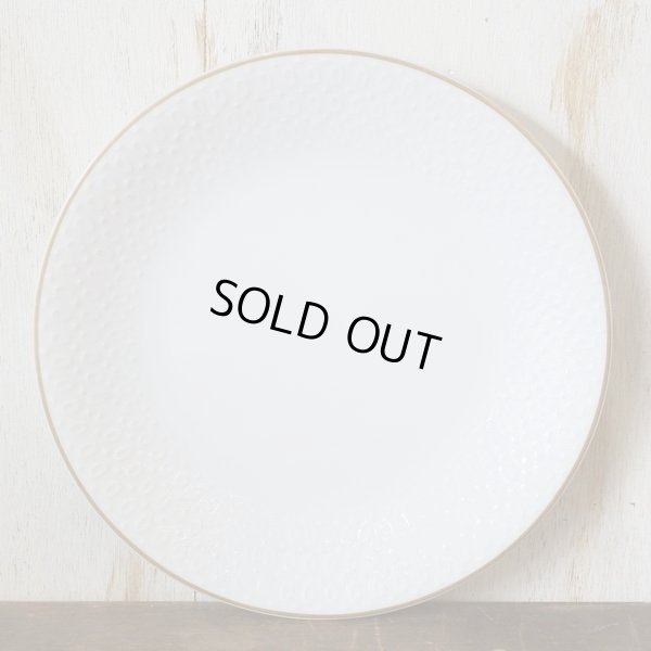 画像3: KOWA　レトロ　プレート/大皿　白エンボス　未使用品（テ3310）