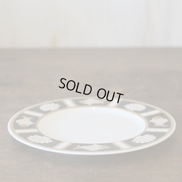 画像4: ミカサ　CATHY HARDWICK　ケーキ皿/取り皿　FISH＆SHELL　ONYX　A6701　未使用品（ソ3335）