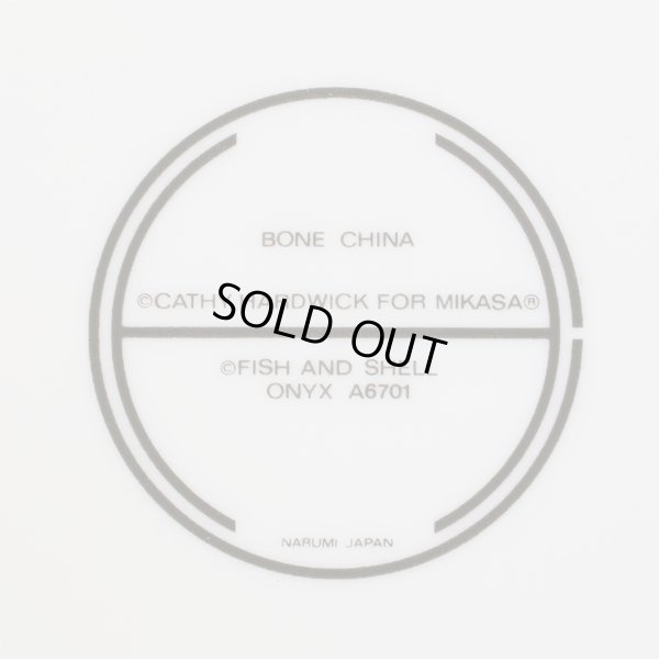 画像6: ミカサ　CATHY HARDWICK　ケーキ皿/取り皿　FISH＆SHELL　ONYX　A6701　未使用品（ソ3335）