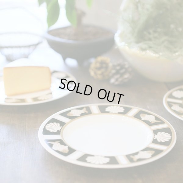 画像3: ミカサ　CATHY HARDWICK　ケーキ皿/取り皿　FISH＆SHELL　ONYX　A6701　未使用品（ソ3335）