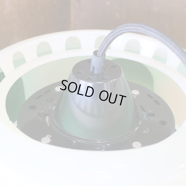 画像9: 東芝　レトロ　ペンダントライト/吊り下げ照明　FCP-6102B　グリーン　ユーズド品　