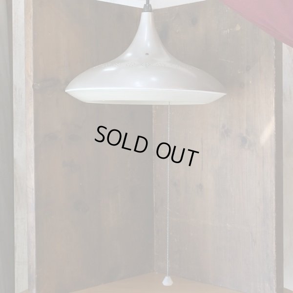 画像2: 三菱　レトロ　ペンダントライト/吊り下げ照明　FCX-341CP　シルバー　ユーズド品