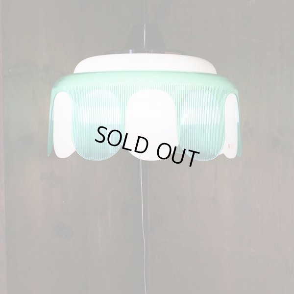 画像4: 東芝　レトロ　ペンダントライト/吊り下げ照明　FCP-6102B　グリーン　ユーズド品　