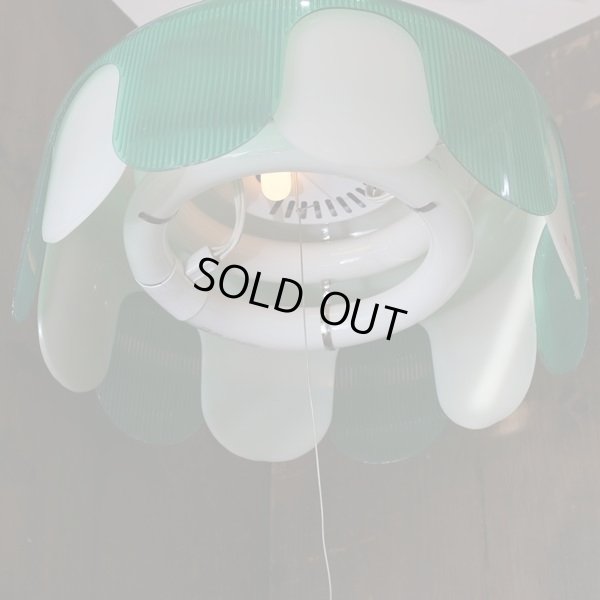 画像7: 東芝　レトロ　ペンダントライト/吊り下げ照明　FCP-6102B　グリーン　ユーズド品　