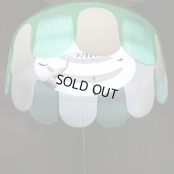 画像5: 東芝　レトロ　ペンダントライト/吊り下げ照明　FCP-6102B　グリーン　ユーズド品　