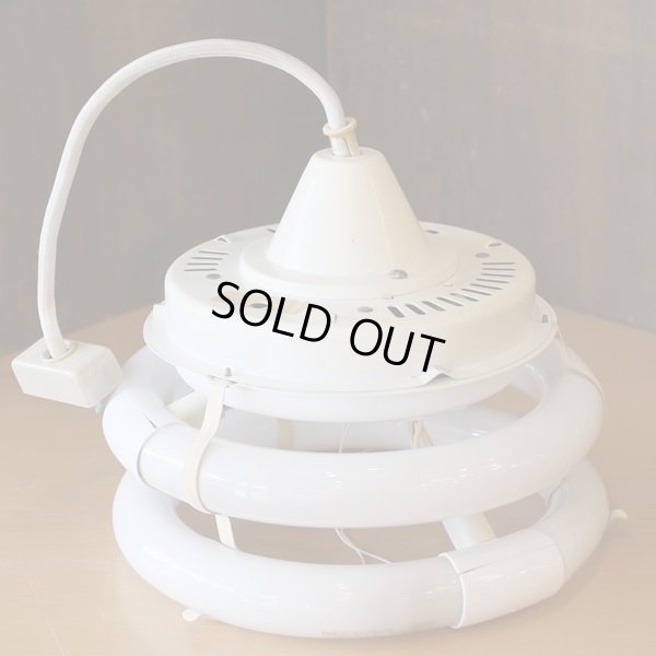 画像10: ナショナル　レトロ　ペンダントライト/吊り下げ照明　フラワー　オレンジ　ユーズド品